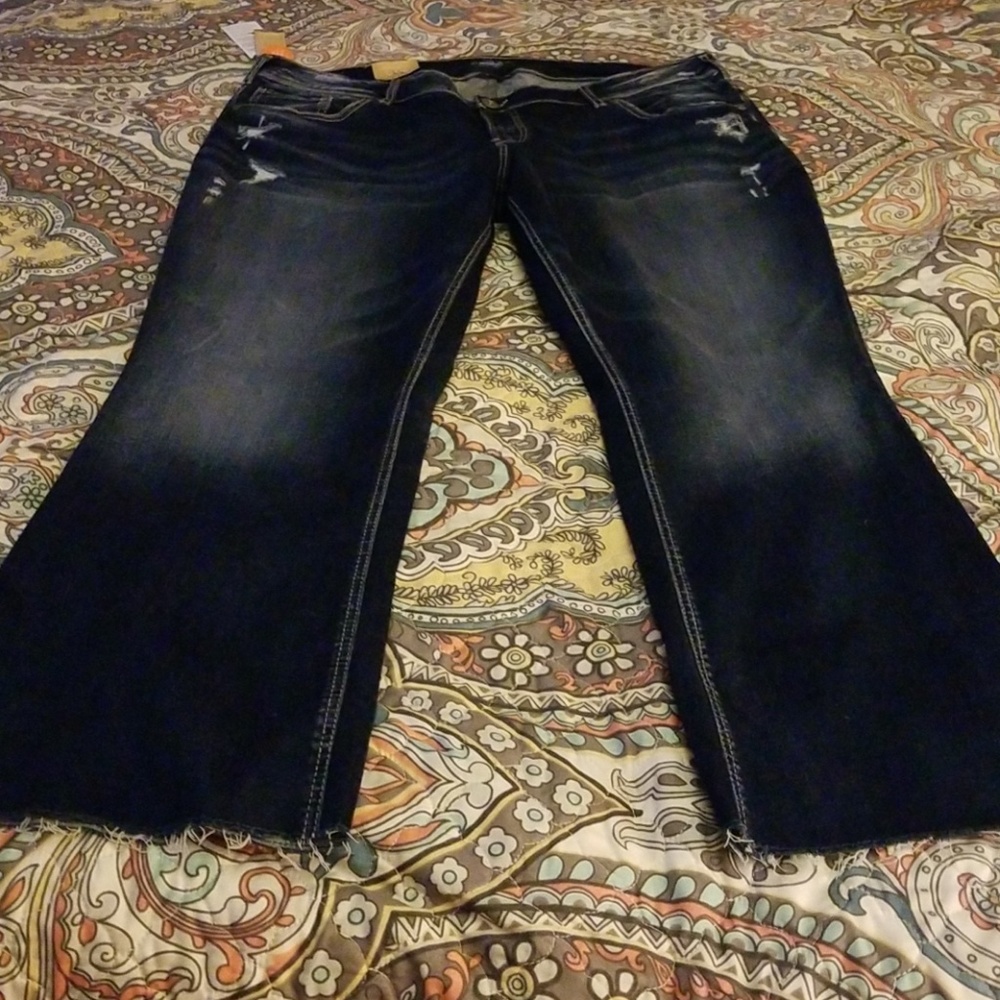 Silver plus size jeans